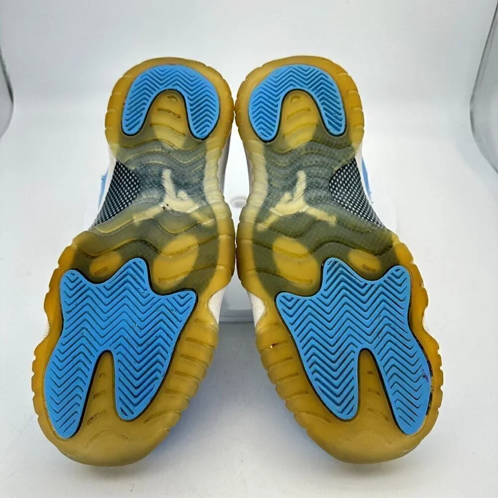Nike Air Jordan Retro 11 Low UNC Youth Size 6.5Y 528896-106 Blue White Shoes